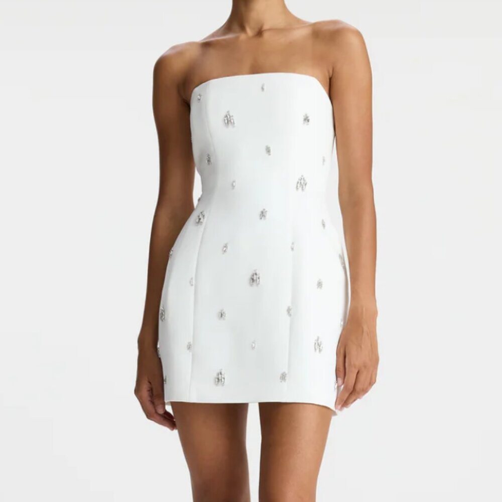 A.L.C. Elsie Strapless Embellished Mini Dress Size 8